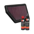 K&N Air Filter 33-5045 + Recharge Kit