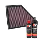 K&N Air Filter 33-5056 + Recharge Kit