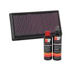 K&N Air Filter 33-5071 + Recharge Kit