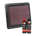 K&N Air Filter 33-5074 + Recharge Kit