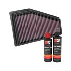 K&N Air Filter 33-5089 + Recharge Kit