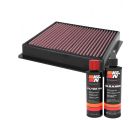 K&N Air Filter 33-5100 + Recharge Kit
