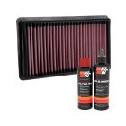 K&N Air Filter 33-5106 + Recharge Kit