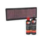 K&N Air Filter 33-5114 + Recharge Kit
