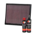 K&N Air Filter 33-5116 + Recharge Kit