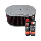 K&N Air Filter 56-1350 + Recharge Kit