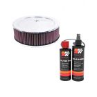 K&N Air Filter 60-1140 + Recharge Kit