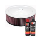 K&N Air Filter 60-1230 + Recharge Kit