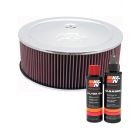 K&N Air Filter 60-1300 + Recharge Kit