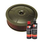 K&N Air Filter 61-4020 + Recharge Kit