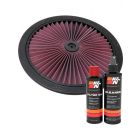 K&N Air Filter 66-1601 + Recharge Kit