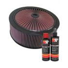 K&N Air Filter 66-3030 + Recharge Kit