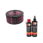 K&N Air Filter 66-3130 + Recharge Kit