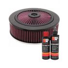 K&N Air Filter 66-3150 + Recharge Kit