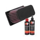 K&N Air Filter BM-1208 + Recharge Kit