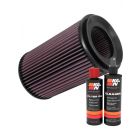 K&N Air Filter E-0645 + Recharge Kit