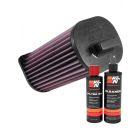 K&N Air Filter E-0663 + Recharge Kit