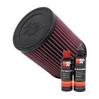 K&N Air Filter E-0773 + Recharge Kit