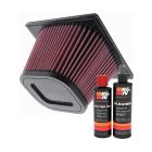 K&N Air Filter E-0776 + Recharge Kit