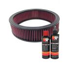 K&N Air Filter E-1065 + Recharge Kit