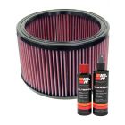 K&N Air Filter E-1170 + Recharge Kit