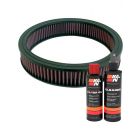 K&N Air Filter E-1450 + Recharge Kit