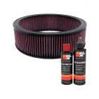 K&N Air Filter E-1690 + Recharge Kit