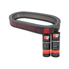 K&N Air Filter E-1963 + Recharge Kit