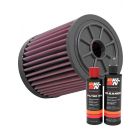 K&N Air Filter E-1983 + Recharge Kit