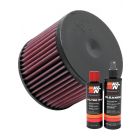 K&N Air Filter E-1996 + Recharge Kit