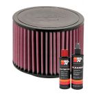 K&N Air Filter E-2296 + Recharge Kit