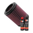 K&N Air Filter E-2429 + Recharge Kit