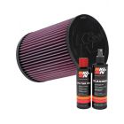 K&N Air Filter E-2986 + Recharge Kit