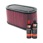 K&N Air Filter E-3033 + Recharge Kit