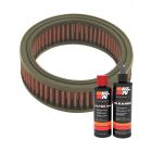 K&N Air Filter E-3180 + Recharge Kit