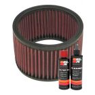 K&N Air Filter E-3344 + Recharge Kit