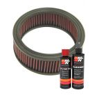 K&N Air Filter E-3450 + Recharge Kit