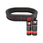 K&N Air Filter E-3505 + Recharge Kit