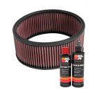 K&N Air Filter E-3551 + Recharge Kit