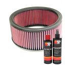 K&N Air Filter E-3640 + Recharge Kit