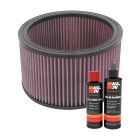 K&N Air Filter E-3650 + Recharge Kit