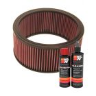 K&N Air Filter E-3680 + Recharge Kit
