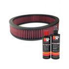 K&N Air Filter E-3698 + Recharge Kit