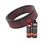 K&N Air Filter E-3730 + Recharge Kit