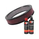 K&N Air Filter E-3743 + Recharge Kit