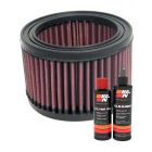 K&N Air Filter HA-0001 + Recharge Kit