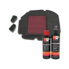 K&N Air Filter HA-0011 + Recharge Kit