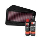 K&N Air Filter HA-1502 + Recharge Kit