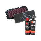 K&N Air Filter HA-1596 + Recharge Kit