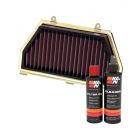 K&N Air Filter HA-6007R + Recharge Kit